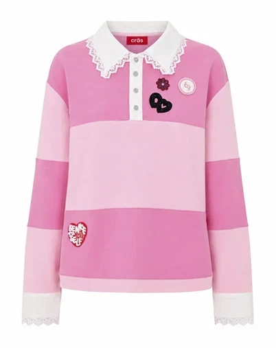 Cras - Sadiegocras Polo - Pink Stripe 